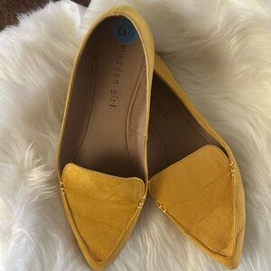 Madden girl yellow flats 6 1/2